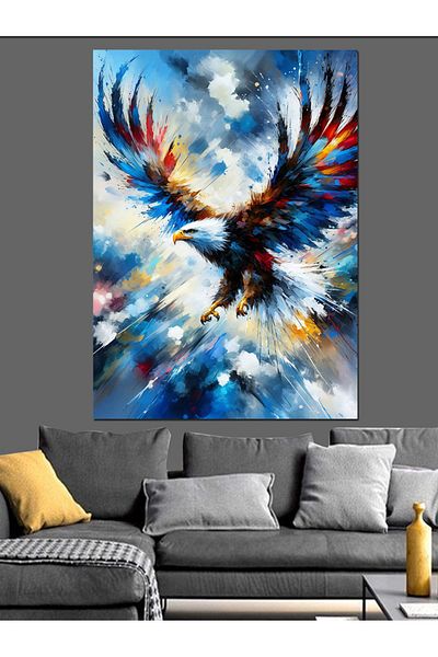 Tablomega Canvas Decorativ Vultur În Aer - Lemn MDF