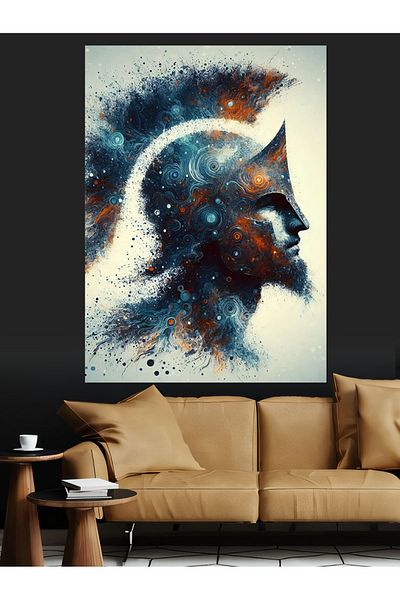 Tablomega Astral Gladiator Decorative Canvas - Mdf Wooden Painting
