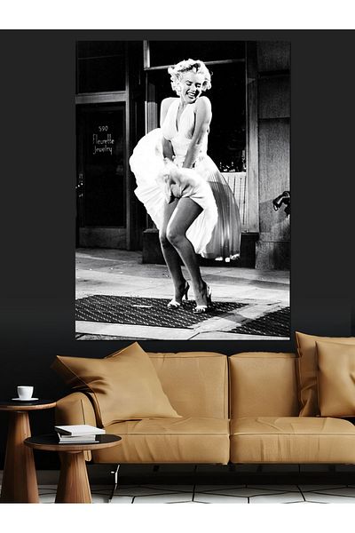 Tablomega Marilyn Monroe Decorative Canvas - Mdf Wooden Painting