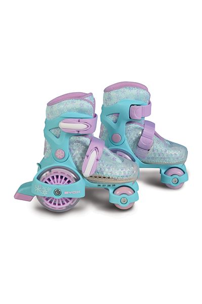 OEM Patine cu rotile BYOX Little Beetle Frozen Girl Mov, Marimi reglabile 26-29