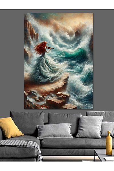 Tablomega Pânză decorativă Stormy Sea - Lemn MDF