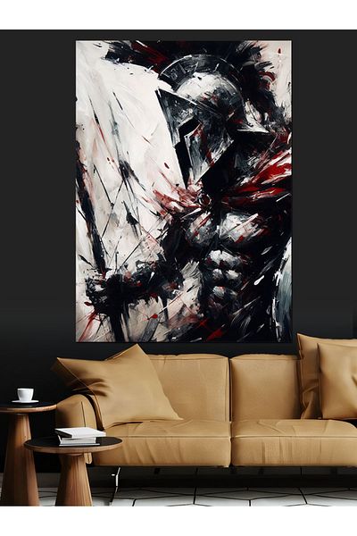 Tablomega Pânză decorativă Armored Warrior - Lemn MDF