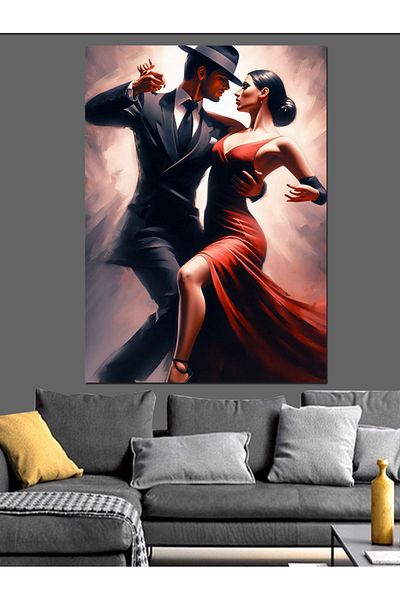 Tablomega Pereche Tango Pânză Decorativă - Lemn MDF