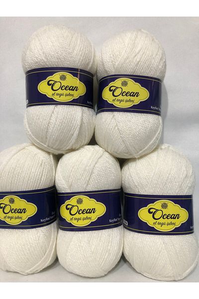 Selen 5 Pieces Patika Hand Knitting Rope 100 Gr 225 Meters