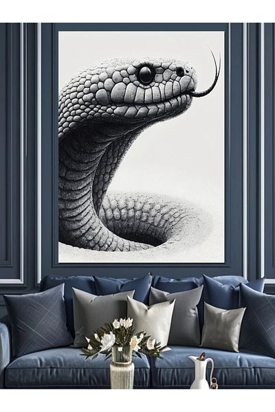 Tablomega Pânză Decorativă Cobra Snake - Lemn MDF