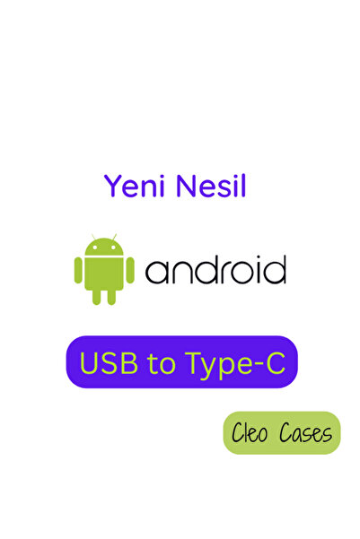 Cleo Cases Tarzını Yansıt Android Usb To Type-C Şarj Kablo Ucu Koruyucu
