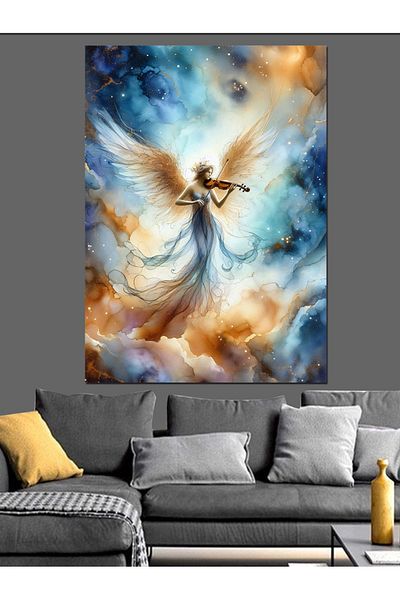 Tablomega Angel in the Sky Decorative Canvas - Mdf Wooden Painting
