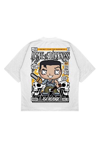PURE EFFECT Unisex Oversize kroj Army Of Darkness ranac Štampano čvrste kroje...