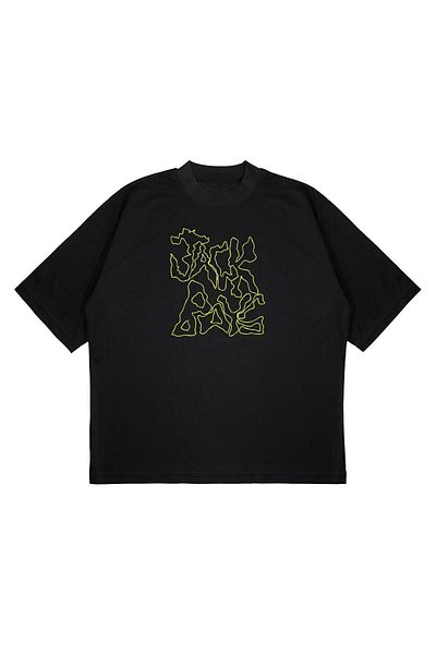 PURE EFFECT Tricou unisex oversize Jackboys Travis Scott din țesătură imprimată
