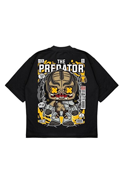 PURE EFFECT Tricou unisex oversize Predator Prayer Takci Prayer Keeper din țe...