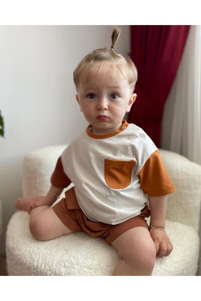 Kids Kingdom Summer 2-Piece Baby Boy Shorts Set with Pocket Detail