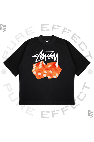 PURE EFFECT Unisex Oversize kroj narandžaste kockice Štampano širokog kroja o...