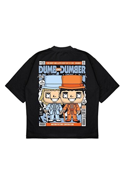 PURE EFFECT Unisex Oversize kroj Dumb And Dumber ranac Štampano čvrste kroje,...