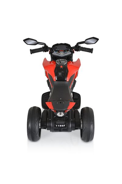OEM Motocicleta electrica copii cu 3 roti Moni Colombo Rosu, lumini LED, functii muzicale, MP3 si USB