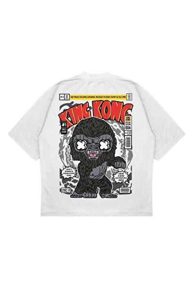 PURE EFFECT Unisex Oversize kroj King Kong ruksak Štampano širokog kroja od d...