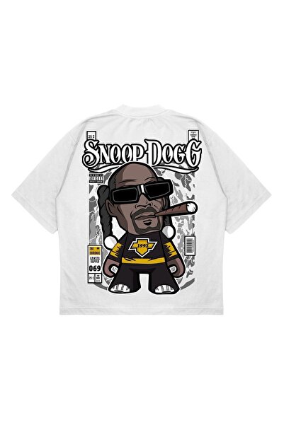 PURE EFFECT Unisex oversize majica sa otiskom Snoop Doga na leđima, širokog k...