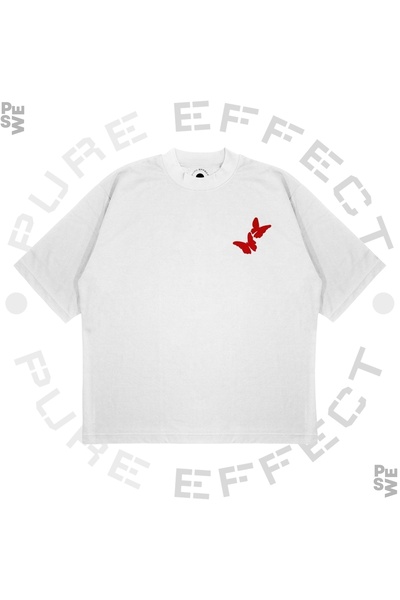 PURE EFFECT Unisex Oversize kroj Krvavi Valentin Štampano Kutijasti kroj Debe...