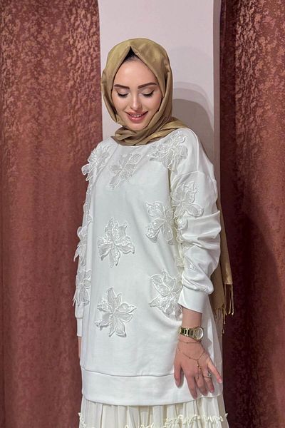 Moodbasic Sweat Ma21.01 Ecru