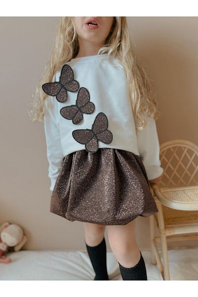 Bisahane Girl's Balloon Skirt Set