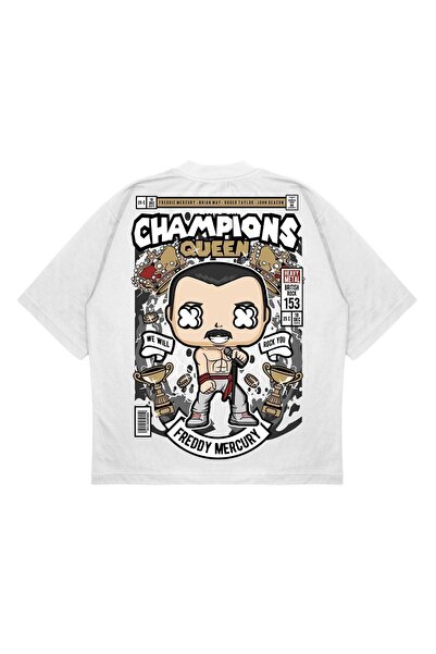 PURE EFFECT Унісекс Oversize Champıons з принтом на спині Boxy Fit з товстої ...