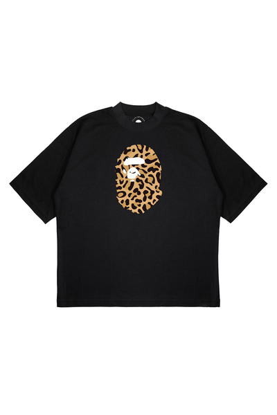 PURE EFFECT Унисекс тениска с леопардов принт, широка кройка и дебел плат (24...