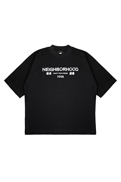 PURE EFFECT Unisex Oversize kroj Neighborhood Craft sa Štampano kutijastim kr...