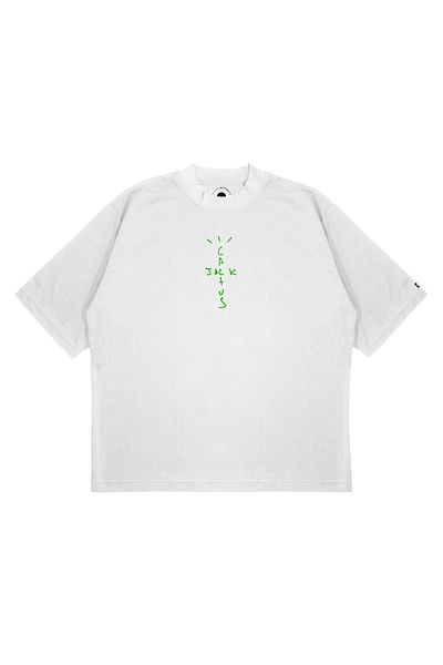PURE EFFECT Μπλουζάκι Unisex Oversize Cactus Jack με στάμπα Boxy Fit από χοντρό ύφασμα