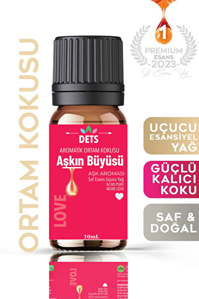 Dets Aşkın Büyüsü Uçucu Yağı – Buhurdanlık, Difüzör ve Oda Kokusu Esansı, Hav...