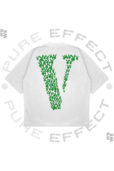 TRAGEDY Μπλουζάκι Unisex Oversize Vlone Rabbit Green Printed Boxy Fit από χοντρό ύφασμα