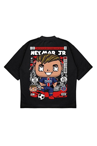 PURE EFFECT Tricou unisex oversize Neymar Jr cu imprimeu pe spate, cu croiala...