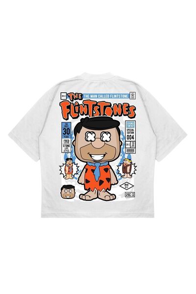 PURE EFFECT Unisex Oversize kroj Fred Flintstone ruksak Štampano širokog kroj...