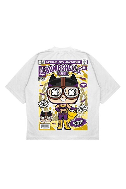 PURE EFFECT Unisex Oversize kroj Bombshells Batgirl ranac Štampano čvrste tka...