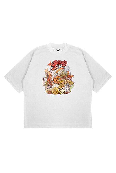 PURE EFFECT Unisex oversize majica Billionaire Boys Club 1 sa printom, široko...