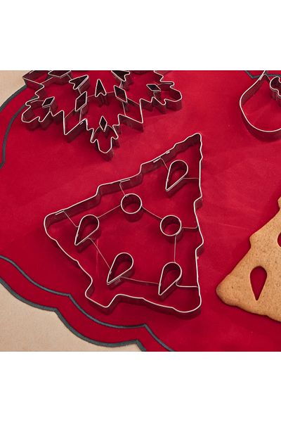 Karaca Taietor de biscuiti din otel inoxidabil pentru brad de craciun de Anul Nou Karaca, 18cm