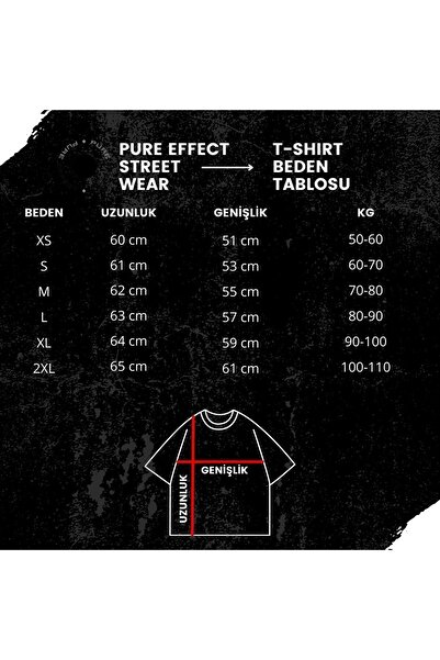 PURE EFFECT Унісекс оверсайз продати футболку товста тканина товста тканина Boxy Fit