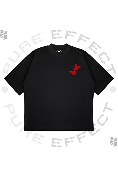 PURE EFFECT Unisex Oversize kroj Krvavi Valentin Štampano Kutijasti kroj Debe...