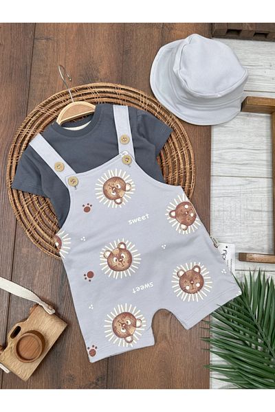 Kids Kingdom Hat Badili Summer Baby Boy Suit - Jumpsuit Snap Cg 541115