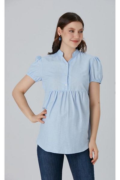 LİYACA Pantaloni de maternitate - mâneci scurte, cămașă de bumbac
