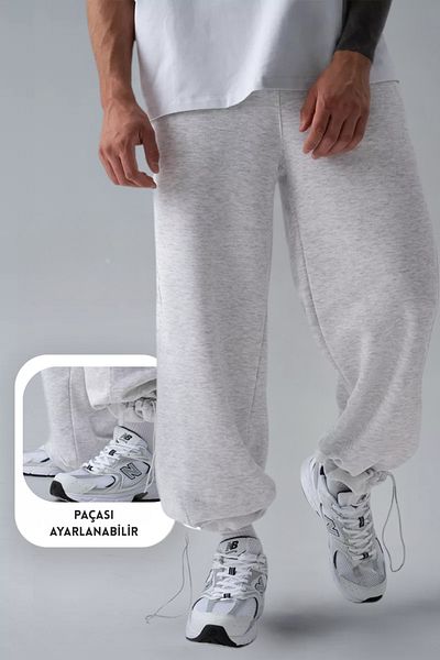 vladivosto Pantaloni de sport ajustabili, cu 2 fire, de vară, mărime mare, gri, negru, largi, supradimensionați, cu croiala largi