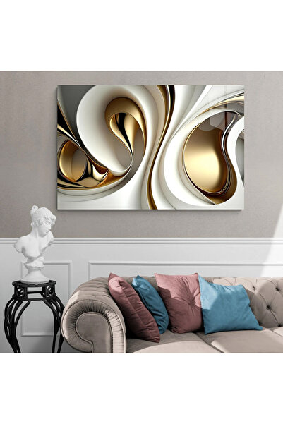 TAULART SIVI MERMERIČNI VERTIKALNI STOL SA ZLATNIM DETALJIMA, STOL OD NELOMIV...