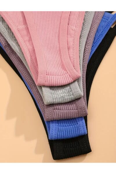 MODA Kabartmalı Ribanalı Esnek Nefes Alan Tanga