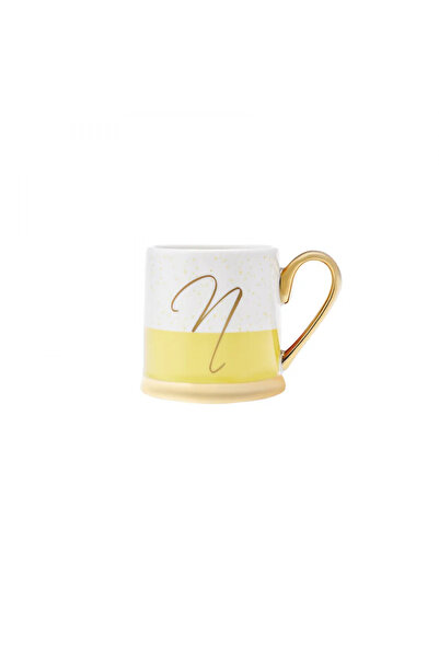 Karaca Letter N, Porcelain Mug, 330ML, Multi