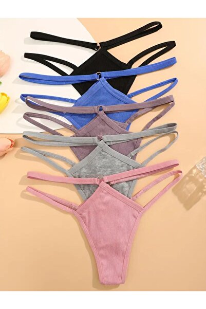 MODA Kabartmalı Ribanalı Esnek Nefes Alan Tanga