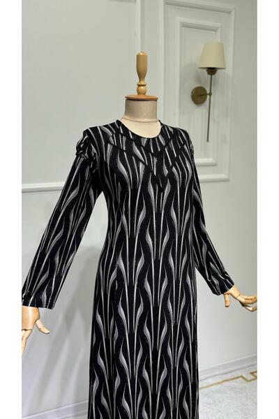 ModaMinar Γυναικείο φόρεμα με γιακά New Season με μοντέλο Glitter Piece Mother