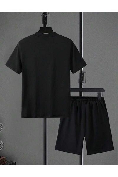 SELENA BUTİK Unisex 23 Black T-Shirt Shorts Top Bottom 2 Piece Set