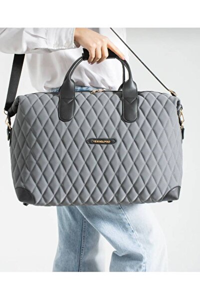 Miami Polo Clup πρωτότυπη τσάντα χειρός και ώμου σε στυλ βαλίτσας μεγάλου μεγ...