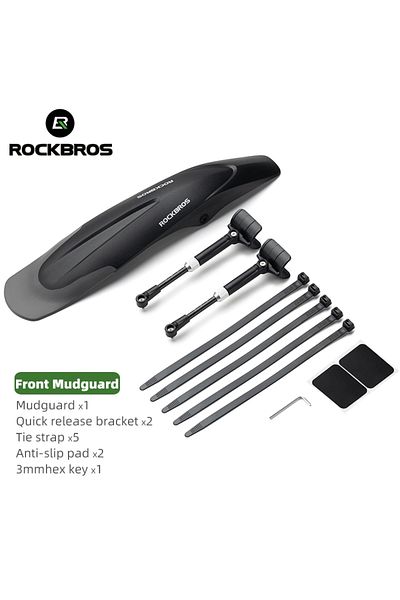 Choice FK-8991 Front ROCKBROS Mountain Bike Mudguard Widen Quick Release 26-29 Inch Durable lnnovative Ins