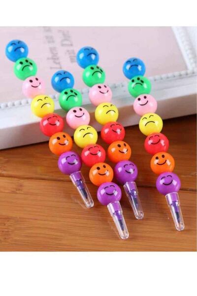 shopExxtra أقلام تلوين بيضة إيموجي ملونة، 4 قطع وشهادة هدية لعيد الأطفال في 2...