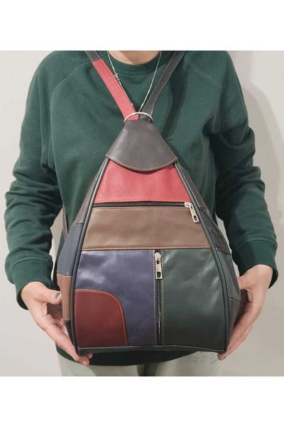 atter Genuine Leather Back Shoulder Bag