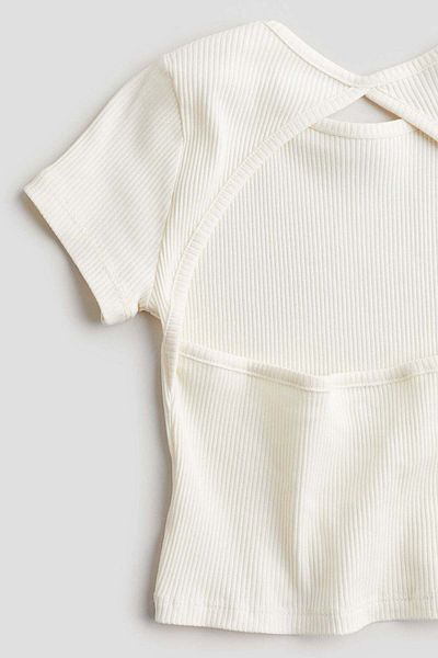 H&M Ribbed jersey top